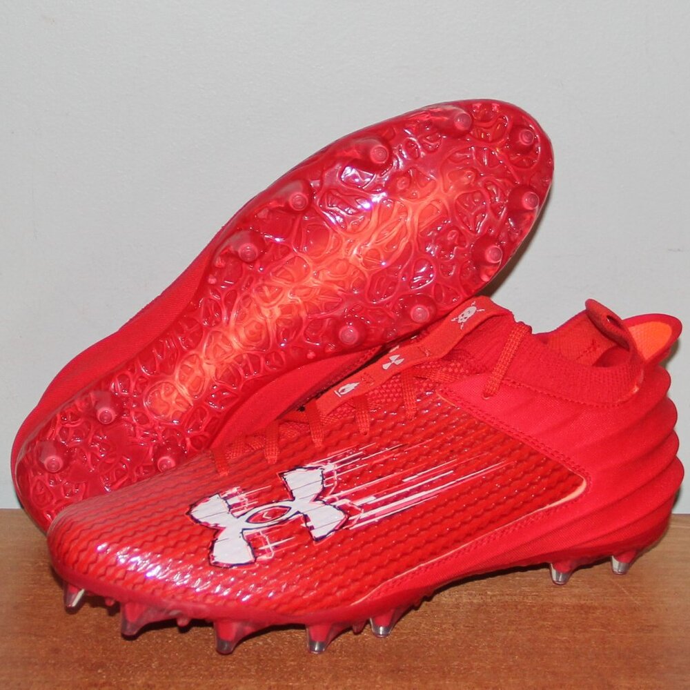 Under Armour Blur Smoke 2.0 MC Football Cleats Men 14 Red